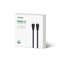 Kabel przewód audio video HDMI 2.1 8K 60Hz 4K 120Hz 1m - czarny