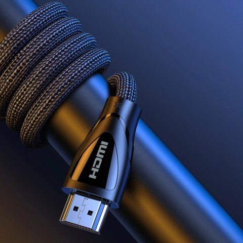 Kabel przewód audio video HDMI 2.1 8K 60Hz 4K 120Hz 1m - czarny