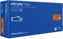 Rękawice Nitrylowe 100 sztuk / Niebieskie / Nitrylex Basic Dark Blue (S 6-7)