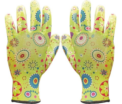 Rękawice ogrodowe / Kolorowe / RGARDEN-NI (7 - S)