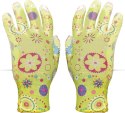Rękawice ogrodowe / Kolorowe / RGARDEN-PU (7 - S)