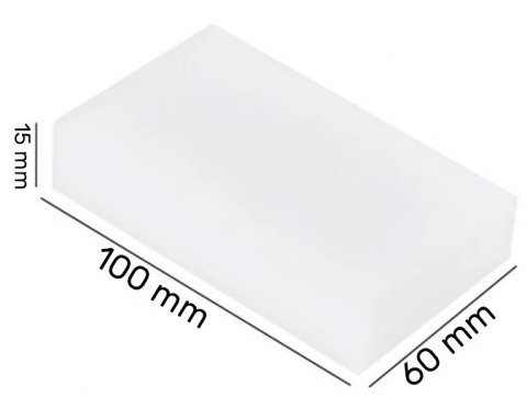 Magiczna Gąbka 100x60x15mm - 100 szt.