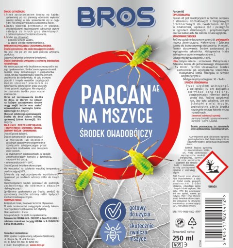 BROS - Parcan AE zwalcza mszyce spray 250ml