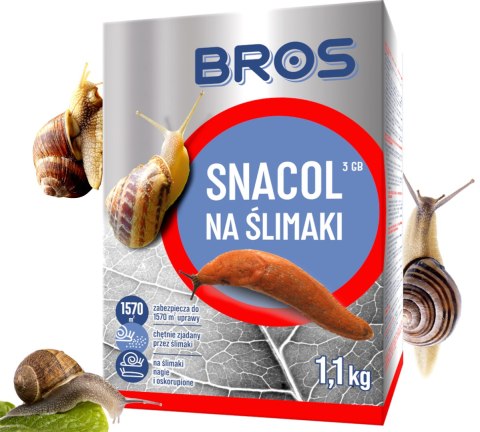 BROS - Snacol 3GB zwalcza ślimaki 1kg (karton)