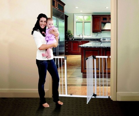 ND19_PCR867WP_(G867BB) Bramka bezpieczeństwa Liberty szeroka (W: 99-106cm x H: 76cm) - biała