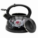 CZAJNIK EMALIOWANY 3.0L BRUNBESTE BLACK ROSE BB-4552