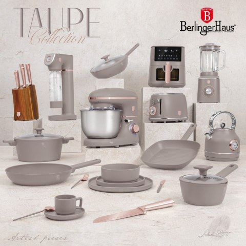 EMALIOWANY GARNEK ŻELIWNY 4.35L 24CM BERLINGER HAUS STRONG MOLD TAUPE BH-6525