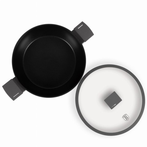 GARNEK NISKI TYTANOWY Z POKRYWKĄ 30CM 4.5L BERLINGER HAUS ANTRACIT BH-8129