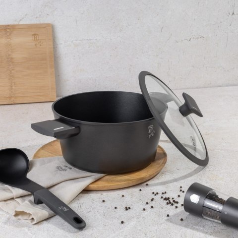 GARNEK TYTANOWY Z POKRYWKĄ 24CM 4.1L BERLINGER HAUS ANTRACIT BH-8131