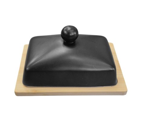 MASELNICZKA CERAMICZNA Z BAMBUSOWĄ PODSTAWKĄ BRUNBESTE BB-4502