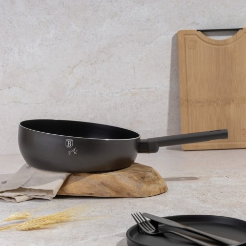PATELNIA GŁĘBOKA CHEF FLIP Z POWŁOKĄ TYTANOWĄ 26CM BERLINGER HAUS ANTRACIT BH-8119