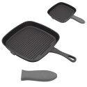 PATELNIA GRILLOWA ŻELIWNA 24X24CM BRUNBESTE BB-2668