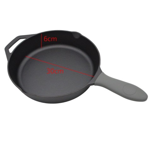 PATELNIA ŻELIWNA GŁĘBOKA 28CM BRUNBESTE BB-2666