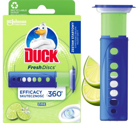 Duck Fresh Discs Lime - Żelowy Krążek Do Toalety 36ml + Aplikator
