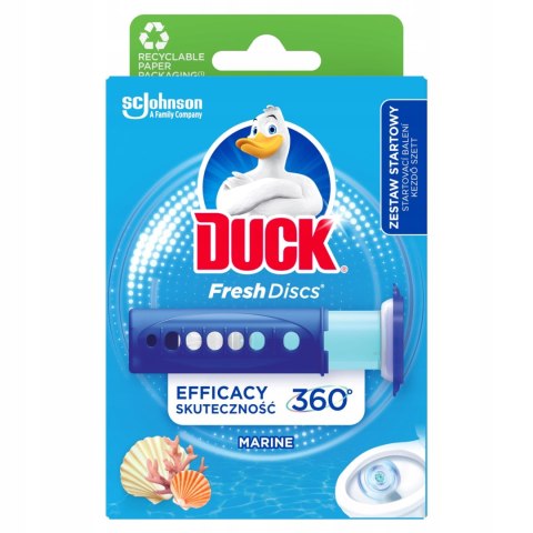 Duck Fresh Discs Marine - Żelowy Krążek Do Toalety 36ml + Aplikator