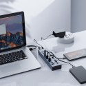 Hub BT2U3-16AB z włącznikami 16x USB-A - szary