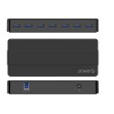 Hub rozdzielacz H7928-U3-V1 7x USB-A - czarny