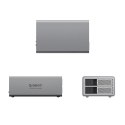 Macierz dyskowa 9828RU3 z kontrolerem RAID na 2 dyski 2.5'' / 3.5'' SATA HDD / SSD - szara