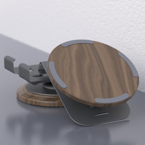 Podstawka stojak do telefonu 360 stopni metalowy - szary