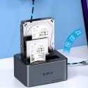 Stacja dokująca 6646C3-C z klonowaniem offline na 4 dyski 2.5'' / 3.5'' SATA HDD / SSD - szara