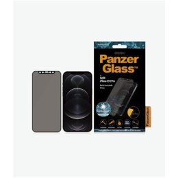 PanzerGlass PanzerGlass | Ochraniacz ekranu - szkło - z filtrem prywatności | Apple iPhone 12, 12 Pro | Szkło hartowane | Czarny | Przezrocz