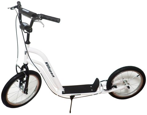 Hulajnoga dla Dzieci Dziecięca Dwukołowa Miejska Biała KUBISPORT 90 kg