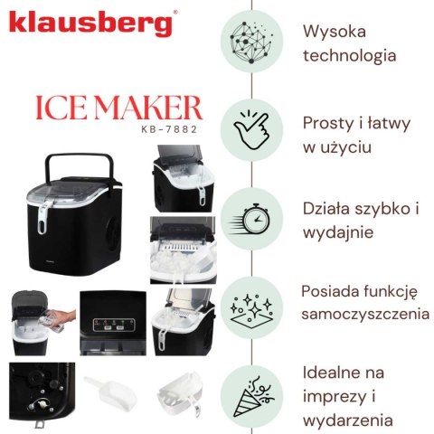 AUTOMATYCZNA KOSTKARKA DO LODU 1,2L 100W KLAUSBERG KB-7882