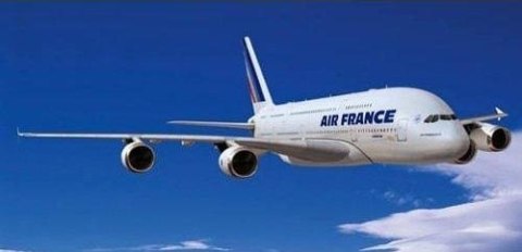 Model plastikowy airbus a380 air france