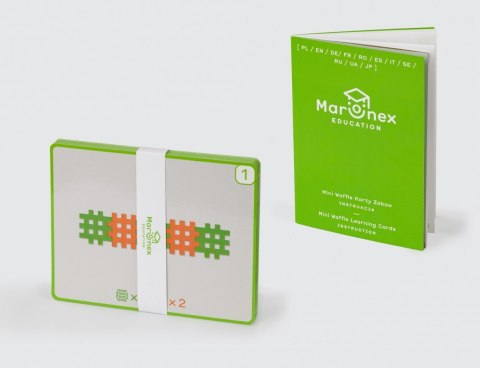 Klocki konstrukcyjne mini waffle edu 500 z kartami