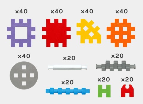 Klocki konstrukcyjne mini wafle konstruktor 300