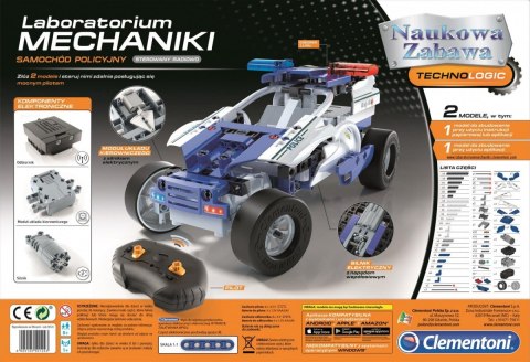 Zestaw naukowy samochód policyjny rc