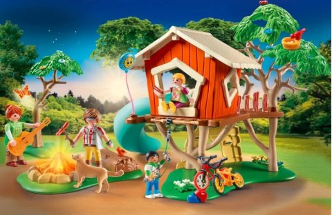 Klocki zestaw z figurkami family fun 71001 domek na drzewie ze zjeżdżalnią