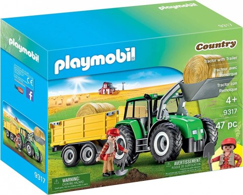 Zestaw figurek country 9317 traktor z przyczepą