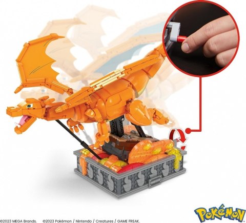 Klocki mega pokemon mechaniczny charizard