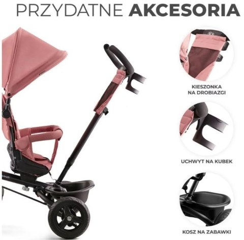 Rowerek trójkołowy aveo rose pink