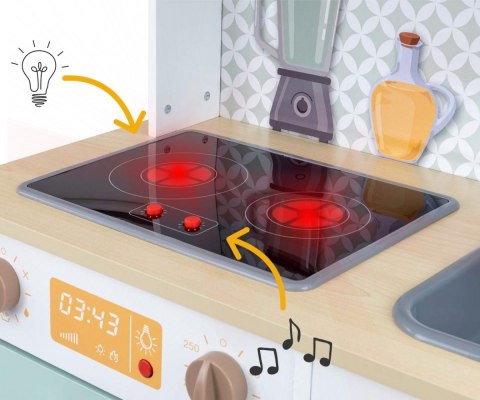 Zestaw drewniana kuchnia bjorn miętowy