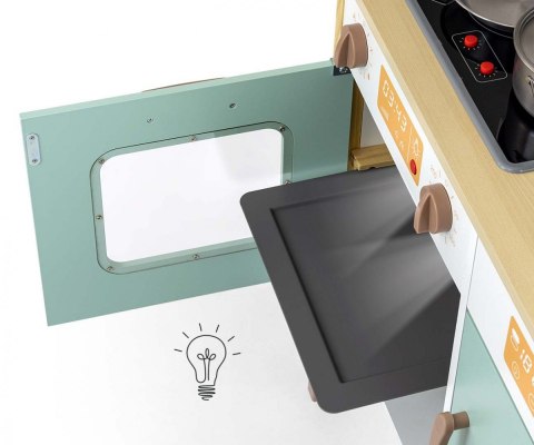 Zestaw drewniana kuchnia bjorn miętowy