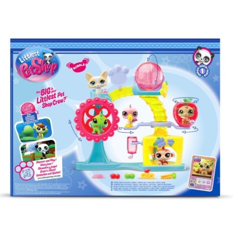 Littlest pet shop zestaw fabryka zabawy z 2 figurkami