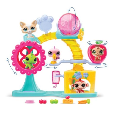 Littlest pet shop zestaw fabryka zabawy z 2 figurkami