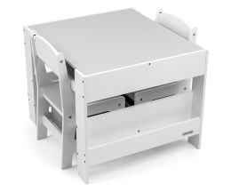 Zestaw stolik i dwa krzesła sven biały