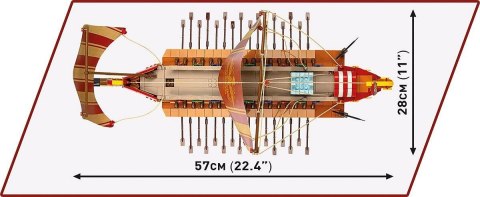 Klocki imperium romanum - okręt wojenny 1810 klocków