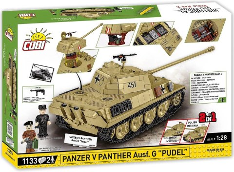 Klocki panzer v panther g pudel 1133 klocków