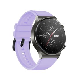 Pasek silikonowy do zegarka Huawei Watch GT 2/3/4/2 Pro/3 Pro/4 Pro/GT 2e 46mm - fioletowy