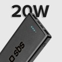 Powerbank 10000 mAh Power Delivery 20W - czarny