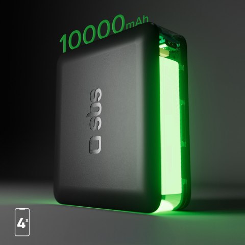 Powerbank 10000 mAh Power Delivery - czarny