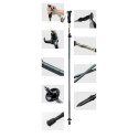 Kijki trekkingowe nordic walking aluminiowe 110 - 130 cm - brązowe