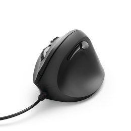 Myszka przewodowa EMC-500 ergonomiczna pionowa - czarna