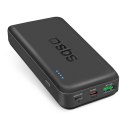 Powerbank 20000 mAh PD USB-C USB-A Micro-USB 20W - czarny