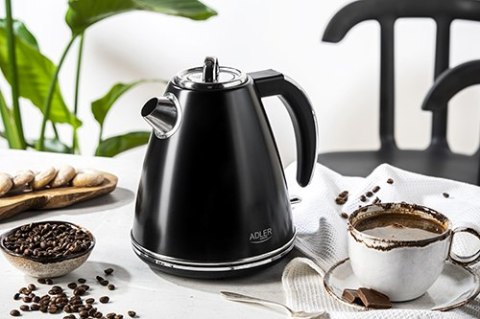 AD 1343 black Czajnik metalowy 1,5 l strix
