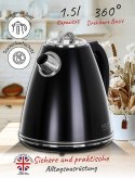 AD 1343 black Czajnik metalowy 1,5 l strix